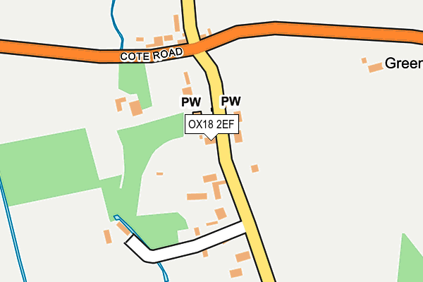 OX18 2EF map - OS OpenMap – Local (Ordnance Survey) OX18 2EF map - OS OpenMap – Local (Ordnance Survey)