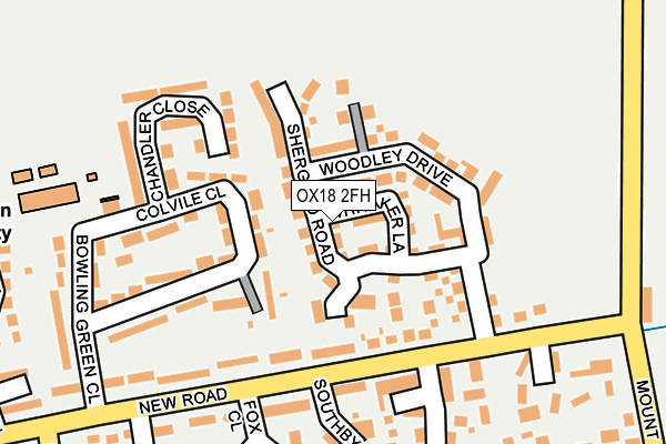 OX18 2FH map - OS OpenMap – Local (Ordnance Survey) OX18 2FH map - OS OpenMap – Local (Ordnance Survey)
