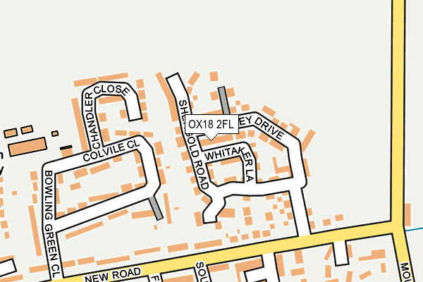 OX18 2FL map - OS OpenMap – Local (Ordnance Survey) OX18 2FL map - OS OpenMap – Local (Ordnance Survey)