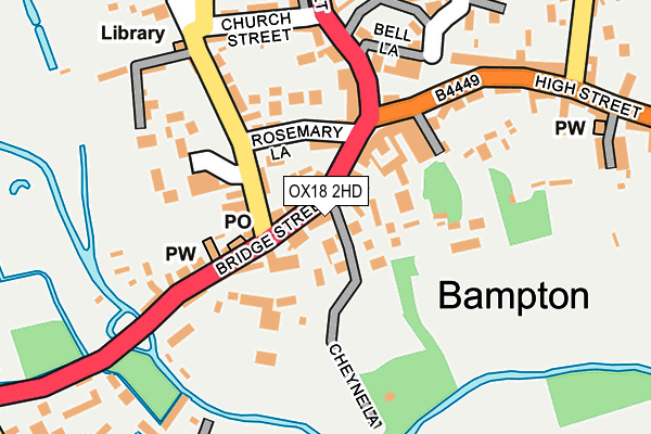 OX18 2HD map - OS OpenMap – Local (Ordnance Survey) OX18 2HD map - OS OpenMap – Local (Ordnance Survey)