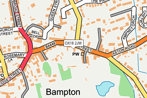 OX18 2JW map - OS OpenMap – Local (Ordnance Survey) OX18 2JW map - OS OpenMap – Local (Ordnance Survey)