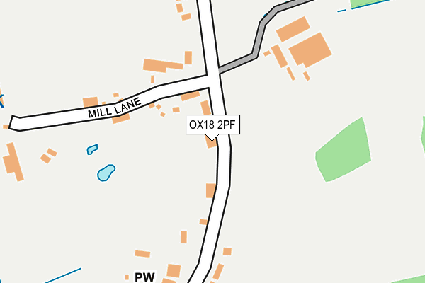 OX18 2PF map - OS OpenMap – Local (Ordnance Survey) OX18 2PF map - OS OpenMap – Local (Ordnance Survey)