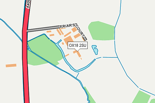 OX18 2SU map - OS OpenMap – Local (Ordnance Survey)