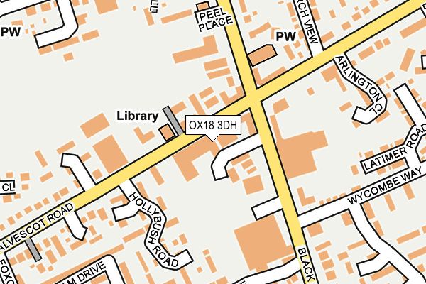 OX18 3DH map - OS OpenMap – Local (Ordnance Survey) OX18 3DH map - OS OpenMap – Local (Ordnance Survey)