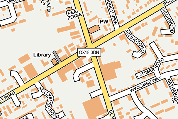 OX18 3DN map - OS OpenMap – Local (Ordnance Survey) OX18 3DN map - OS OpenMap – Local (Ordnance Survey)