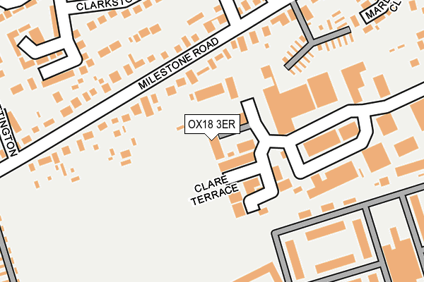 OX18 3ER map - OS OpenMap – Local (Ordnance Survey) OX18 3ER map - OS OpenMap – Local (Ordnance Survey)