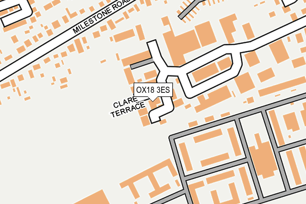 OX18 3ES map - OS OpenMap – Local (Ordnance Survey) OX18 3ES map - OS OpenMap – Local (Ordnance Survey)