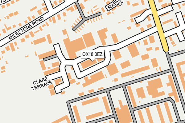 OX18 3EZ map - OS OpenMap – Local (Ordnance Survey) OX18 3EZ map - OS OpenMap – Local (Ordnance Survey)