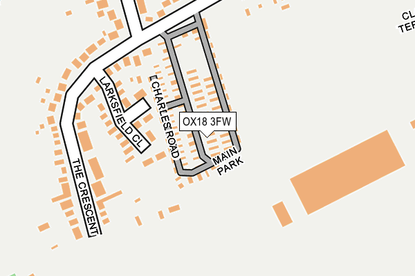 OX18 3FW map - OS OpenMap – Local (Ordnance Survey) OX18 3FW map - OS OpenMap – Local (Ordnance Survey)