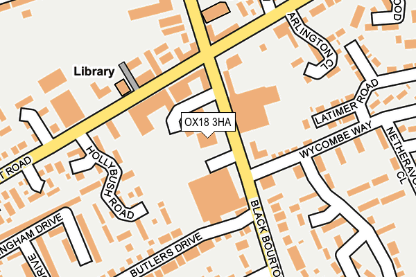 OX18 3HA map - OS OpenMap – Local (Ordnance Survey) OX18 3HA map - OS OpenMap – Local (Ordnance Survey)
