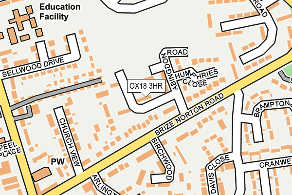 OX18 3HR map - OS OpenMap – Local (Ordnance Survey) OX18 3HR map - OS OpenMap – Local (Ordnance Survey)