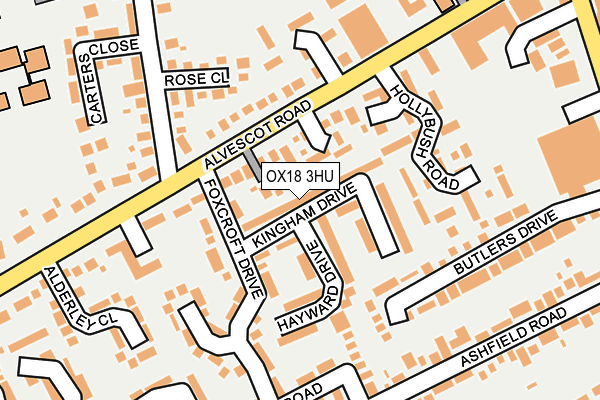 OX18 3HU map - OS OpenMap – Local (Ordnance Survey) OX18 3HU map - OS OpenMap – Local (Ordnance Survey)