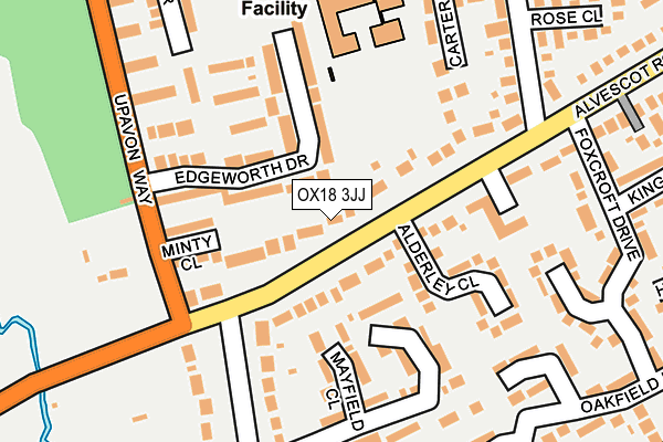 OX18 3JJ map - OS OpenMap – Local (Ordnance Survey) OX18 3JJ map - OS OpenMap – Local (Ordnance Survey)