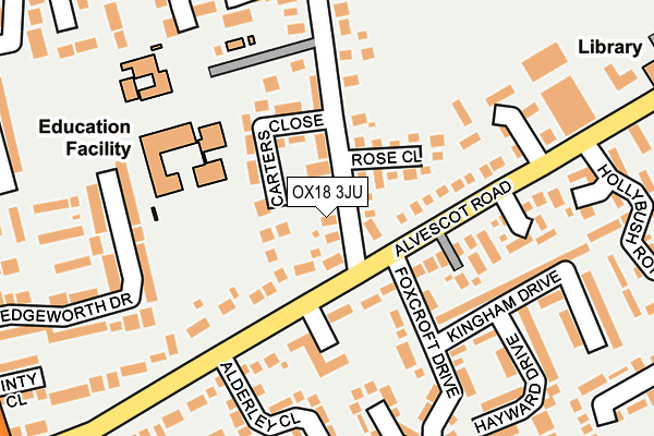 OX18 3JU map - OS OpenMap – Local (Ordnance Survey) OX18 3JU map - OS OpenMap – Local (Ordnance Survey)