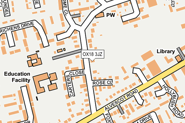 OX18 3JZ map - OS OpenMap – Local (Ordnance Survey) OX18 3JZ map - OS OpenMap – Local (Ordnance Survey)