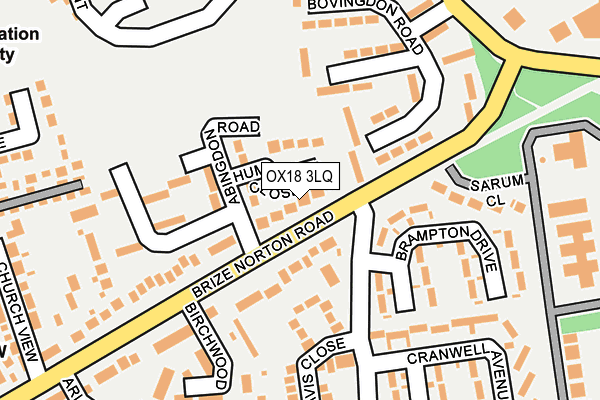 OX18 3LQ map - OS OpenMap – Local (Ordnance Survey)