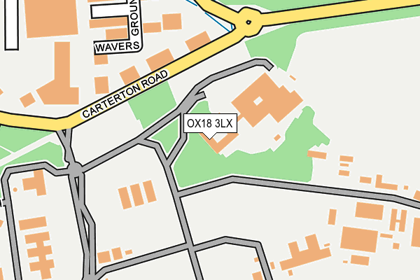 OX18 3LX map - OS OpenMap – Local (Ordnance Survey) OX18 3LX map - OS OpenMap – Local (Ordnance Survey)