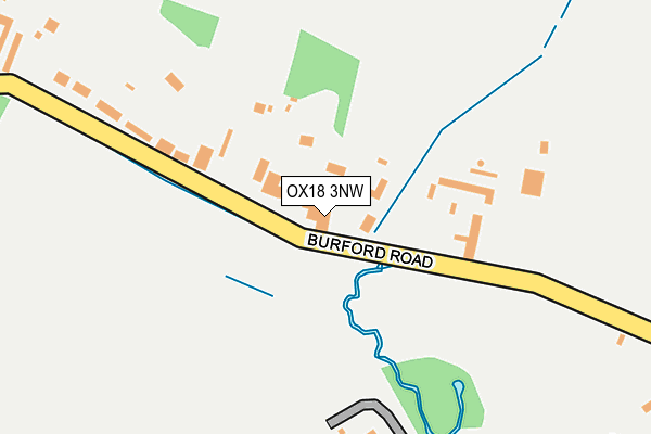 OX18 3NW map - OS OpenMap – Local (Ordnance Survey) OX18 3NW map - OS OpenMap – Local (Ordnance Survey)