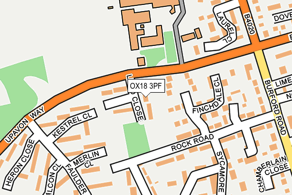 OX18 3PF map - OS OpenMap – Local (Ordnance Survey) OX18 3PF map - OS OpenMap – Local (Ordnance Survey)