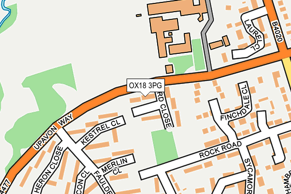 OX18 3PG map - OS OpenMap – Local (Ordnance Survey) OX18 3PG map - OS OpenMap – Local (Ordnance Survey)