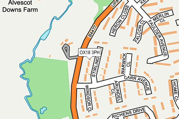 OX18 3PH map - OS OpenMap – Local (Ordnance Survey) OX18 3PH map - OS OpenMap – Local (Ordnance Survey)