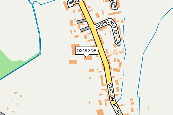OX18 3QB map - OS OpenMap – Local (Ordnance Survey) OX18 3QB map - OS OpenMap – Local (Ordnance Survey)