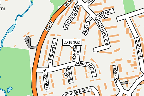 OX18 3QD map - OS OpenMap – Local (Ordnance Survey) OX18 3QD map - OS OpenMap – Local (Ordnance Survey)