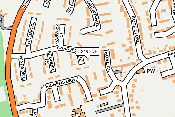 OX18 3QF map - OS OpenMap – Local (Ordnance Survey) OX18 3QF map - OS OpenMap – Local (Ordnance Survey)