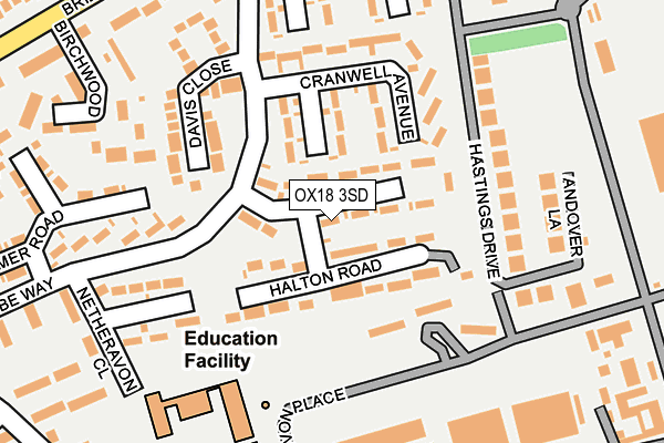 OX18 3SD map - OS OpenMap – Local (Ordnance Survey) OX18 3SD map - OS OpenMap – Local (Ordnance Survey)