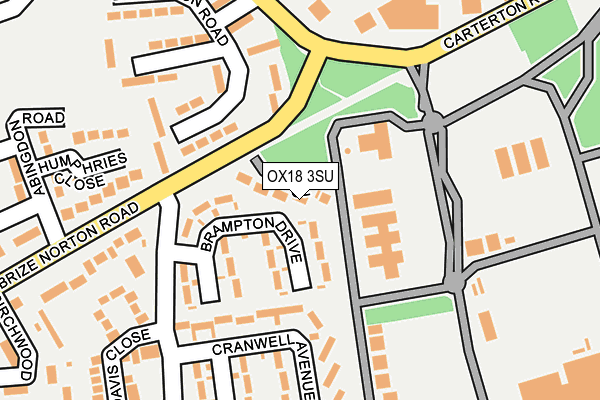 OX18 3SU map - OS OpenMap – Local (Ordnance Survey) OX18 3SU map - OS OpenMap – Local (Ordnance Survey)