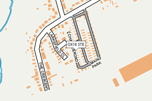 OX18 3TE map - OS OpenMap – Local (Ordnance Survey) OX18 3TE map - OS OpenMap – Local (Ordnance Survey)