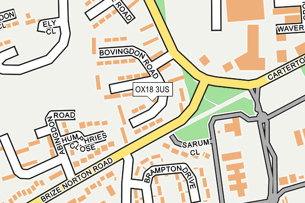 OX18 3US map - OS OpenMap – Local (Ordnance Survey) OX18 3US map - OS OpenMap – Local (Ordnance Survey)