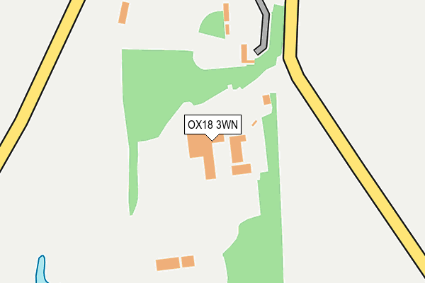 OX18 3WN map - OS OpenMap – Local (Ordnance Survey) OX18 3WN map - OS OpenMap – Local (Ordnance Survey)