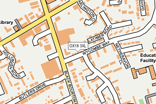 OX18 3XL map - OS OpenMap – Local (Ordnance Survey) OX18 3XL map - OS OpenMap – Local (Ordnance Survey)