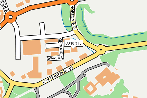 OX18 3YL map - OS OpenMap – Local (Ordnance Survey) OX18 3YL map - OS OpenMap – Local (Ordnance Survey)