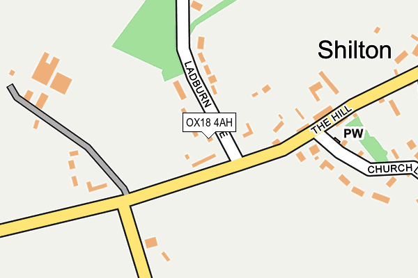 OX18 4AH map - OS OpenMap – Local (Ordnance Survey) OX18 4AH map - OS OpenMap – Local (Ordnance Survey)