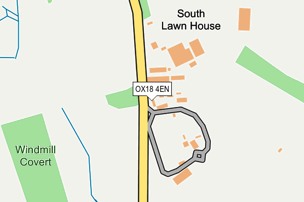 OX18 4EN map - OS OpenMap – Local (Ordnance Survey)