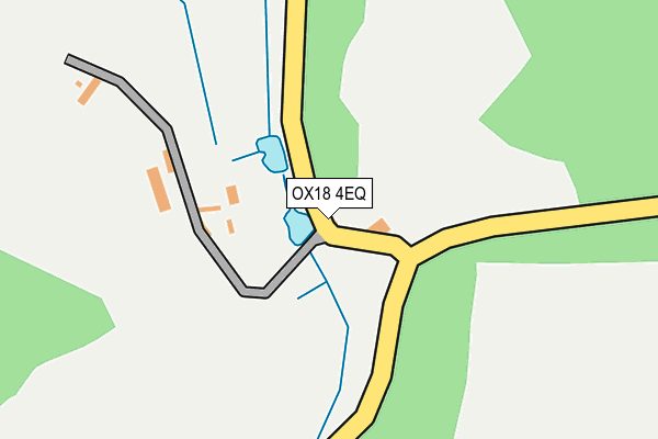 OX18 4EQ map - OS OpenMap – Local (Ordnance Survey) OX18 4EQ map - OS OpenMap – Local (Ordnance Survey)