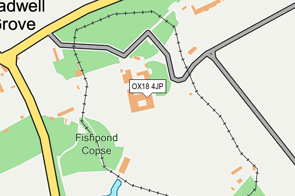 OX18 4JP map - OS OpenMap – Local (Ordnance Survey) OX18 4JP map - OS OpenMap – Local (Ordnance Survey)