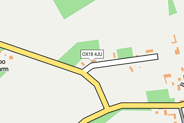 OX18 4JU map - OS OpenMap – Local (Ordnance Survey) OX18 4JU map - OS OpenMap – Local (Ordnance Survey)