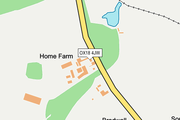 OX18 4JW map - OS OpenMap – Local (Ordnance Survey) OX18 4JW map - OS OpenMap – Local (Ordnance Survey)