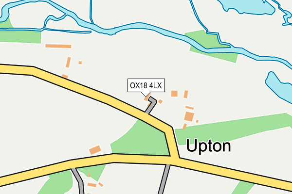 OX18 4LX map - OS OpenMap – Local (Ordnance Survey) OX18 4LX map - OS OpenMap – Local (Ordnance Survey)