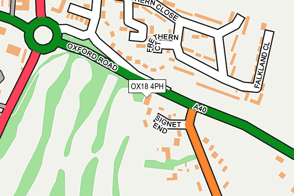 OX18 4PH map - OS OpenMap – Local (Ordnance Survey) OX18 4PH map - OS OpenMap – Local (Ordnance Survey)