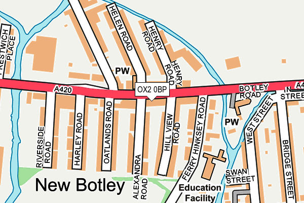 OX2 0BP map - OS OpenMap – Local (Ordnance Survey)