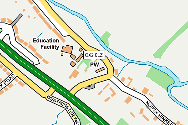 OX2 0LZ map - OS OpenMap – Local (Ordnance Survey)