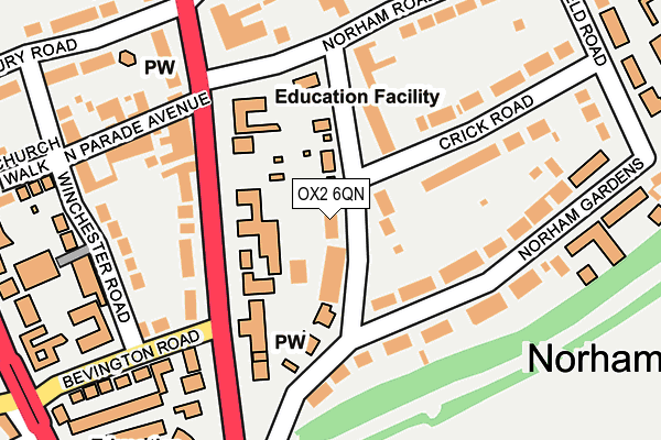 OX2 6QN map - OS OpenMap – Local (Ordnance Survey) OX2 6QN map - OS OpenMap – Local (Ordnance Survey)