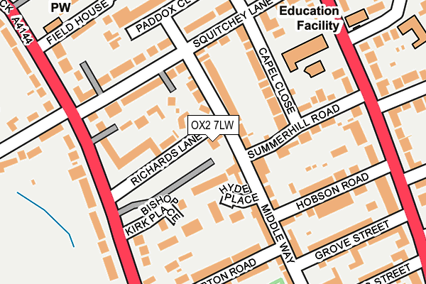 OX2 7LW map - OS OpenMap – Local (Ordnance Survey) OX2 7LW map - OS OpenMap – Local (Ordnance Survey)