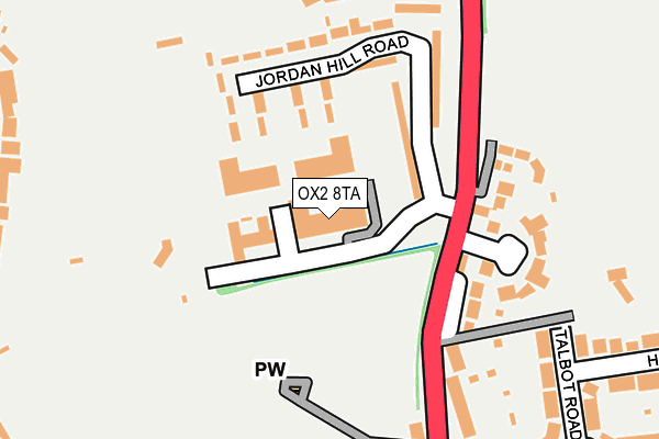 OX2 8TA map - OS OpenMap – Local (Ordnance Survey) OX2 8TA map - OS OpenMap – Local (Ordnance Survey)