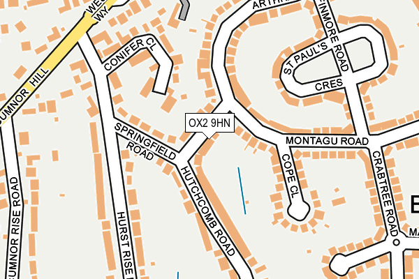 OX2 9HN map - OS OpenMap – Local (Ordnance Survey) OX2 9HN map - OS OpenMap – Local (Ordnance Survey)