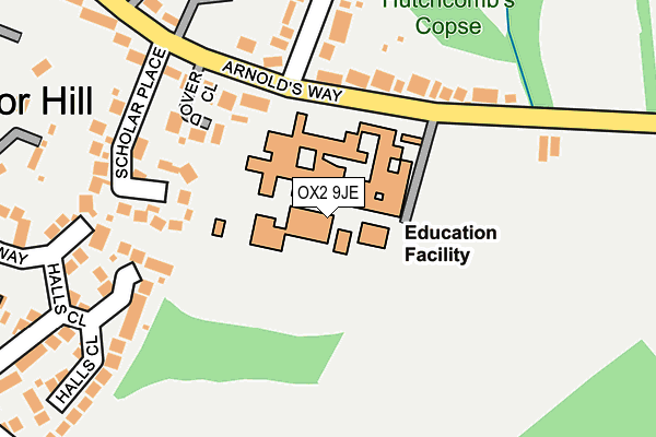 OX2 9JE map - OS OpenMap – Local (Ordnance Survey)